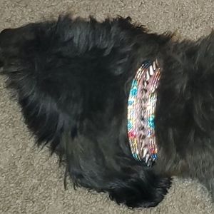 PINK Bling dog Collar with Spikes